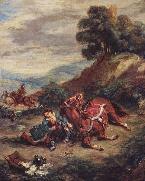 Eugene Delacroix Der Tod Laras china oil painting image